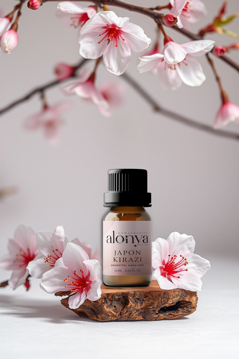 JAPON KİRAZI ESANSİYEL UÇUCU KOKU YAĞI ORTAM KOKUSU DOĞAL YAĞ AROMATERAPİ YAĞI 10 ML