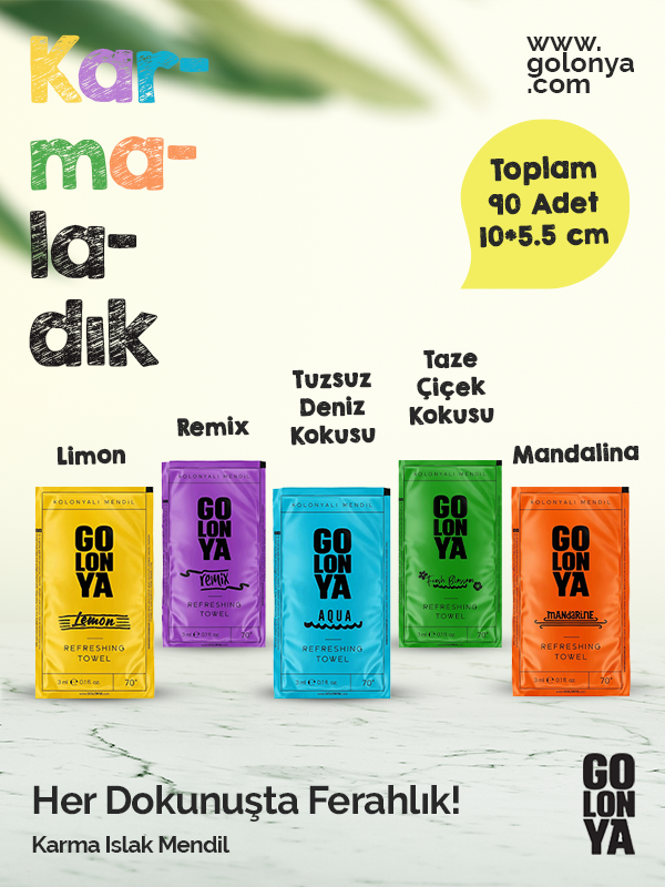 Karma Kolonyalı Mendil 90lı 