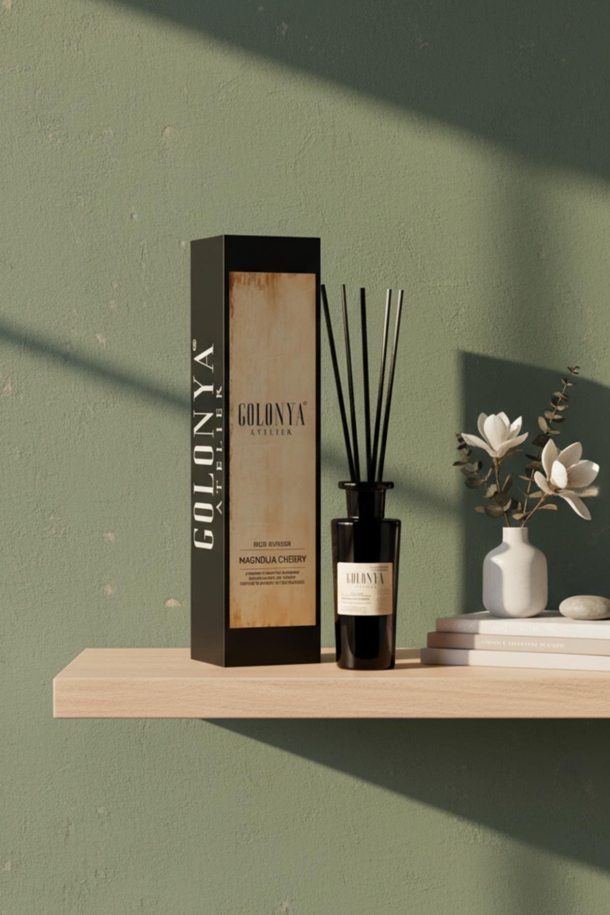 Magnolia Cherry Niche Seri Premium Oda & Ofis Ortam Kokusu 200ML Bambu Çubuklu