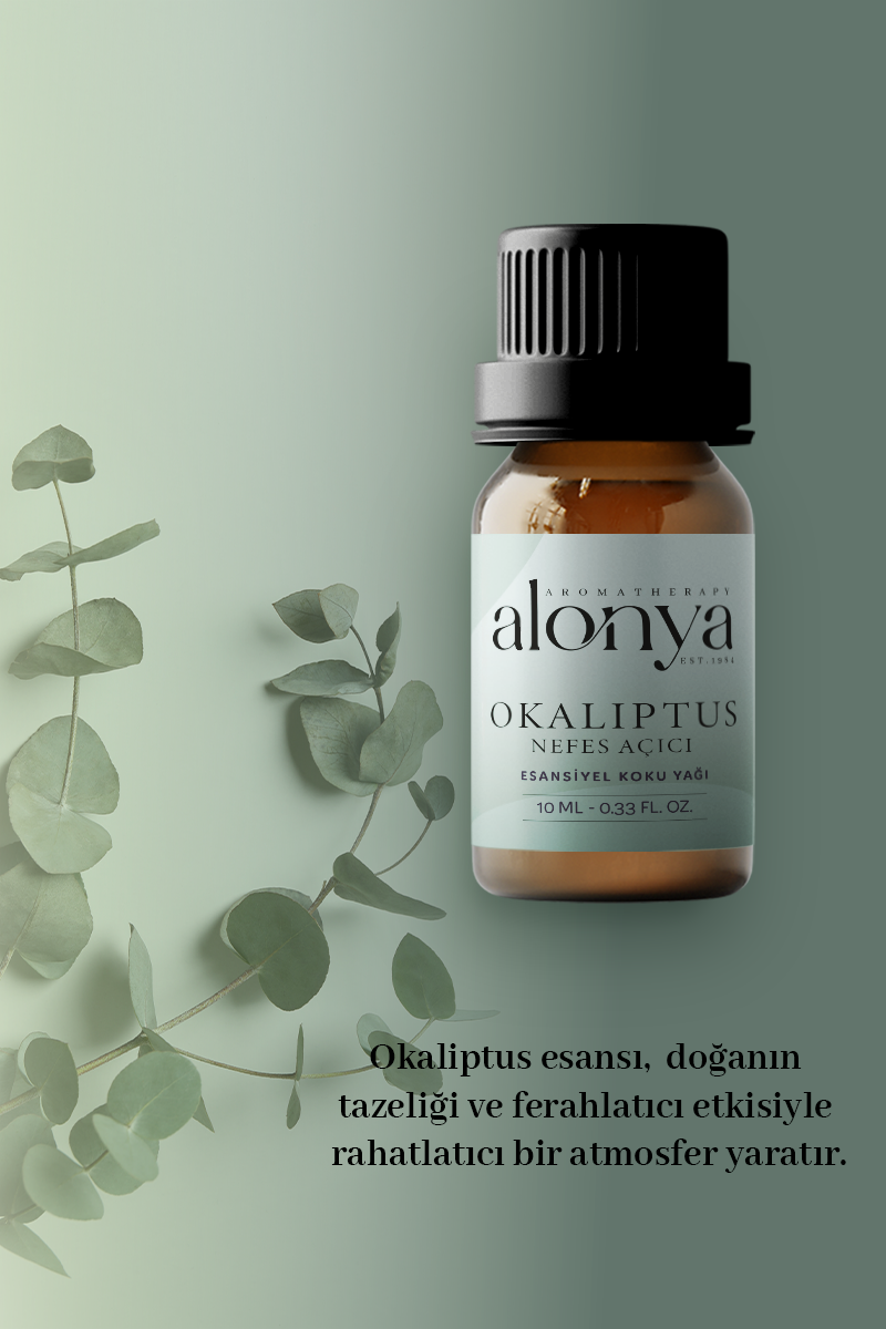 OKALİPTUS ESANSİYEL UÇUCU KOKU YAĞI ORTAM KOKUSU DOĞAL YAĞ AROMATERAPİ YAĞI 10 ML