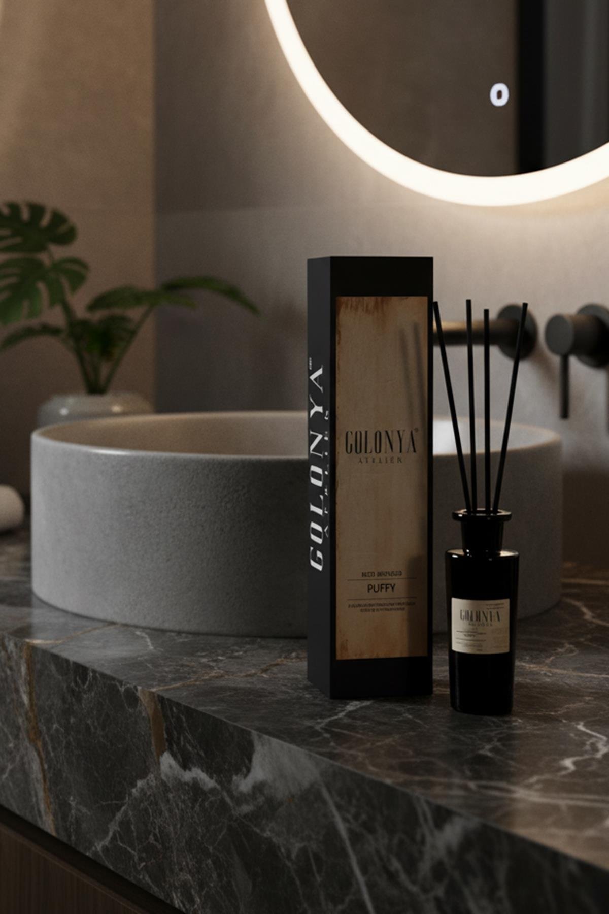 Puffy Niche Seri Premium Oda & Ofis Ortam Kokusu 200ML Bambu Çubuklu