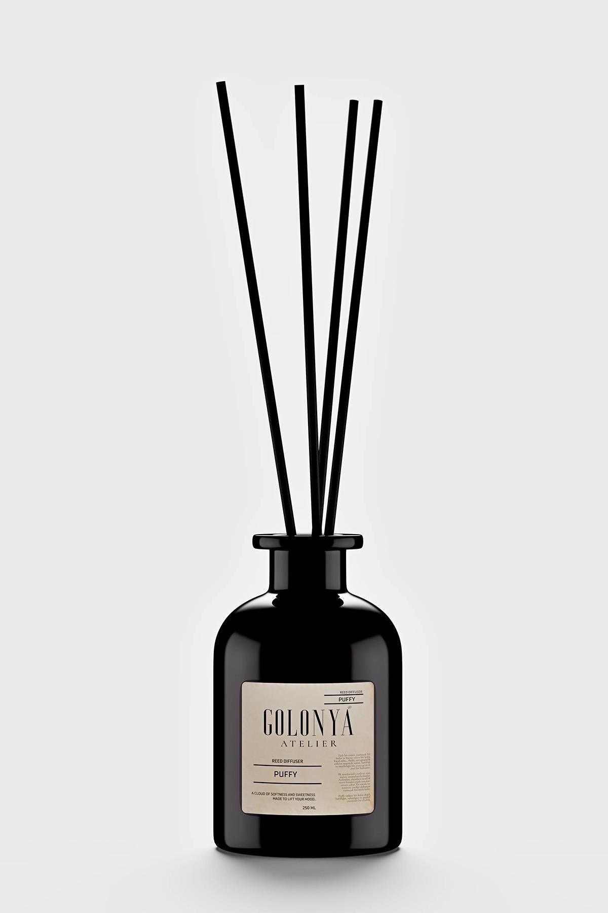 Puffy Niche Seri Premium Oda & Ofis Ortam Kokusu 250ML Bambu Çubuklu