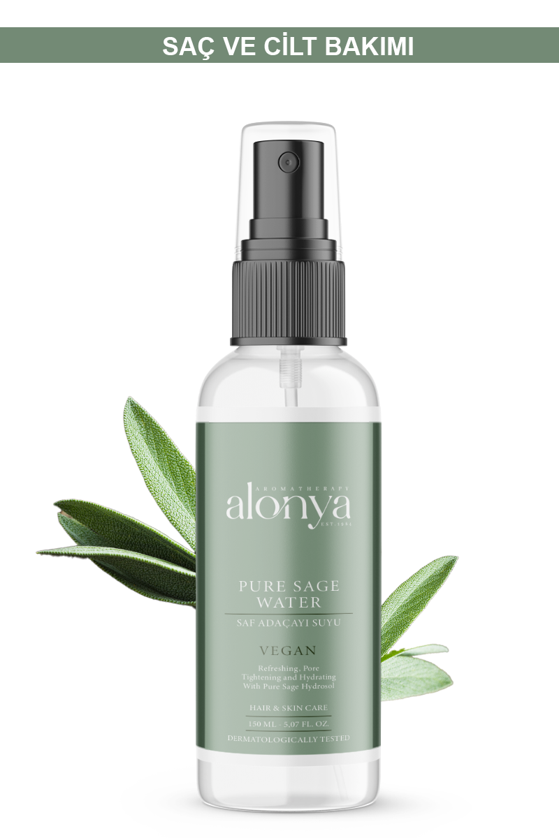 SAF ADAÇAYI HİDROSOLÜ YENİLEYİCİ VE ONARICI ETKİLİ CİLT BAKIM TONİĞİ 150 ML