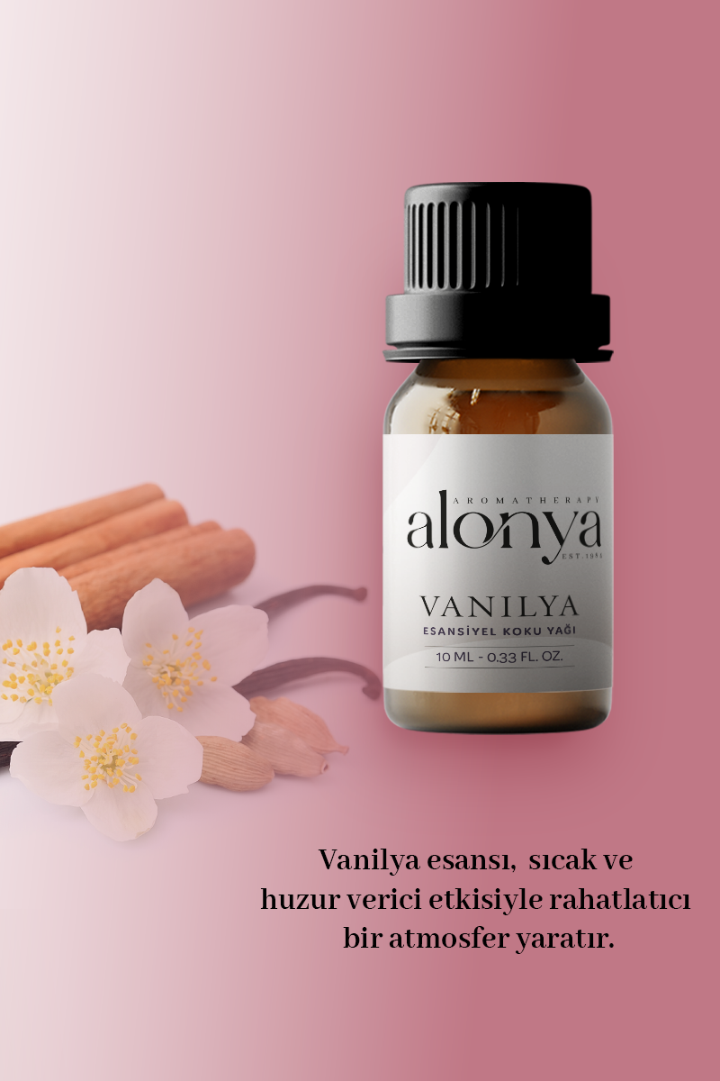 VANİLYA ESANSİYEL UÇUCU KOKU YAĞI ORTAM KOKUSU DOĞAL YAĞ AROMATERAPİ YAĞI 10 ML