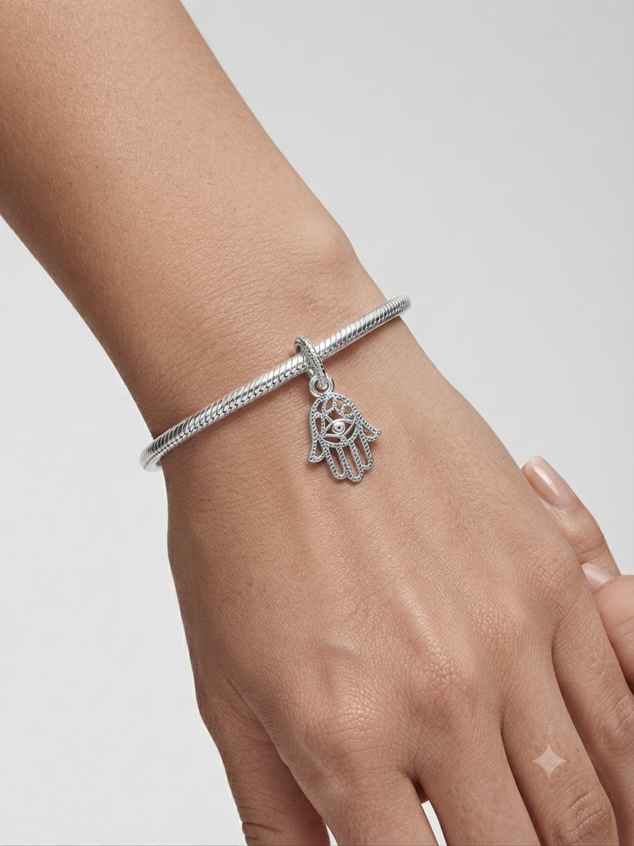 Bayan Gümüş El Model Charm