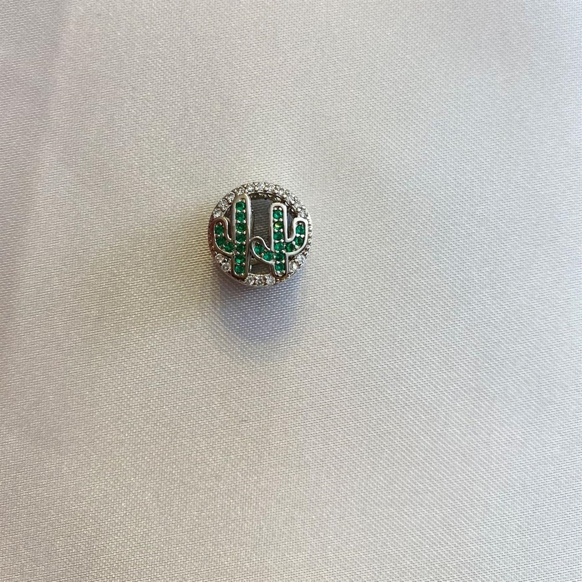 Bayan Gümüş Pandora Bileklik Uyumlu Kaktüs Model Charm