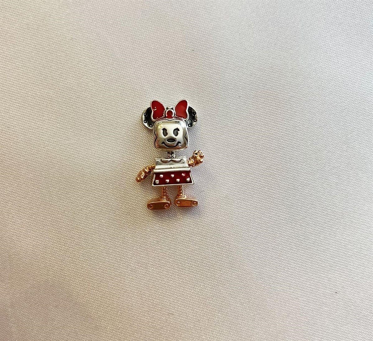 Bayan Gümüş Pandora Bileklik Uyumlu Mickey Model Charm