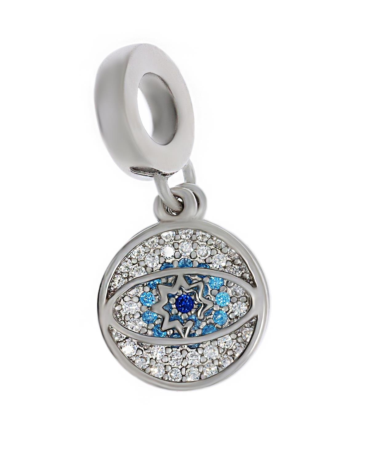 Bayan Gümüş Pandora Bileklik Uyumlu Nazar Boncuğu Model Charm