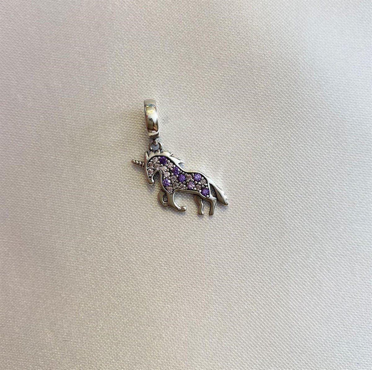 Bayan Gümüş Pandora Bileklik Uyumlu Unicorn Model Charm