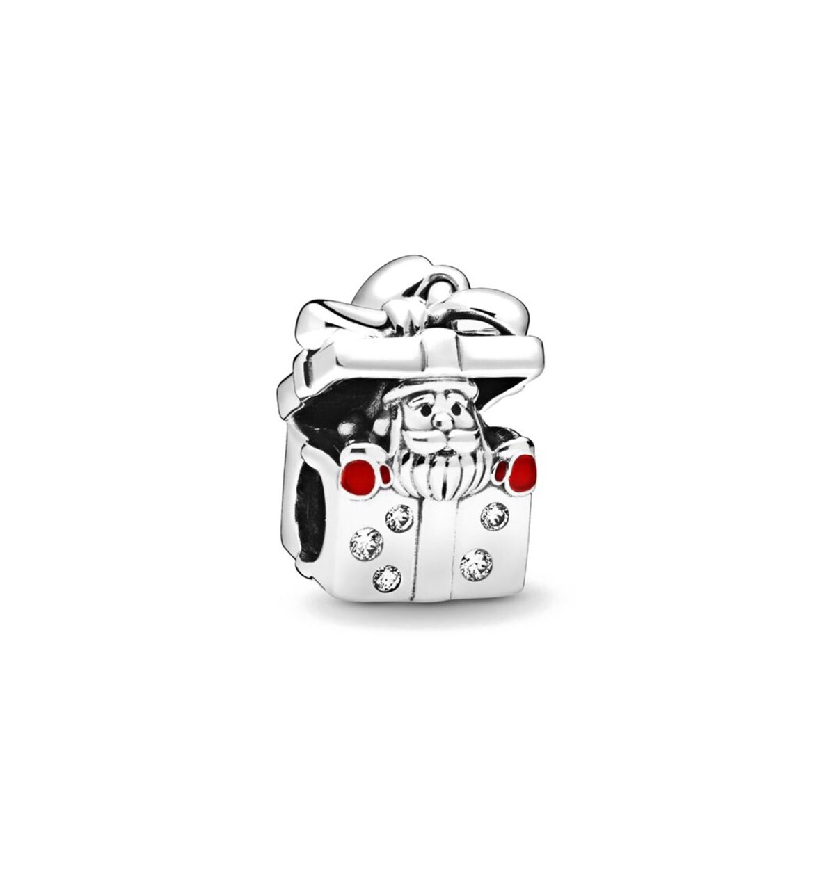Bayan Noel Baba Model Gümüş Charm