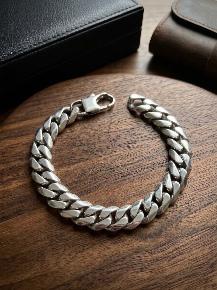 Erkek 12 mm Çelik Bileklik 
