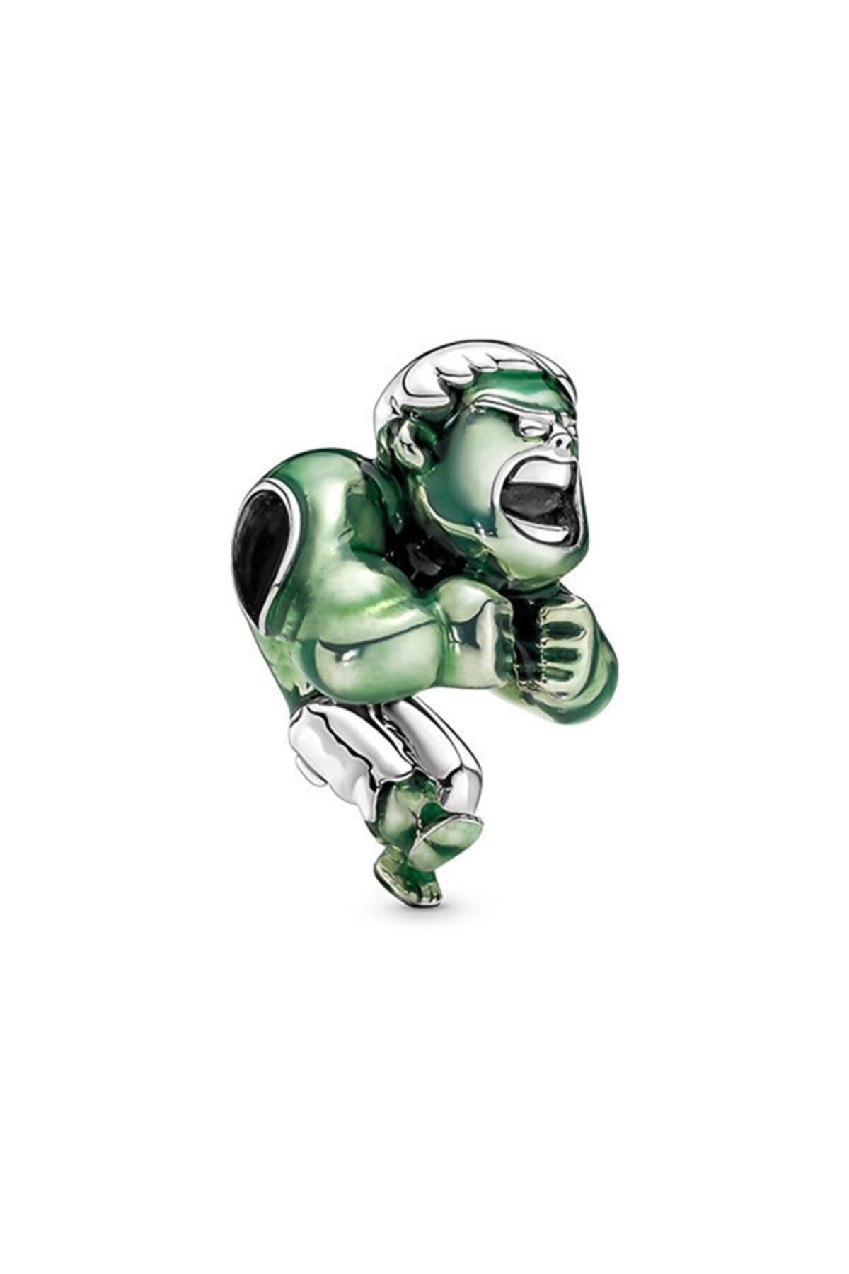 Gümüş Marvel The Avengers Hulk Charm