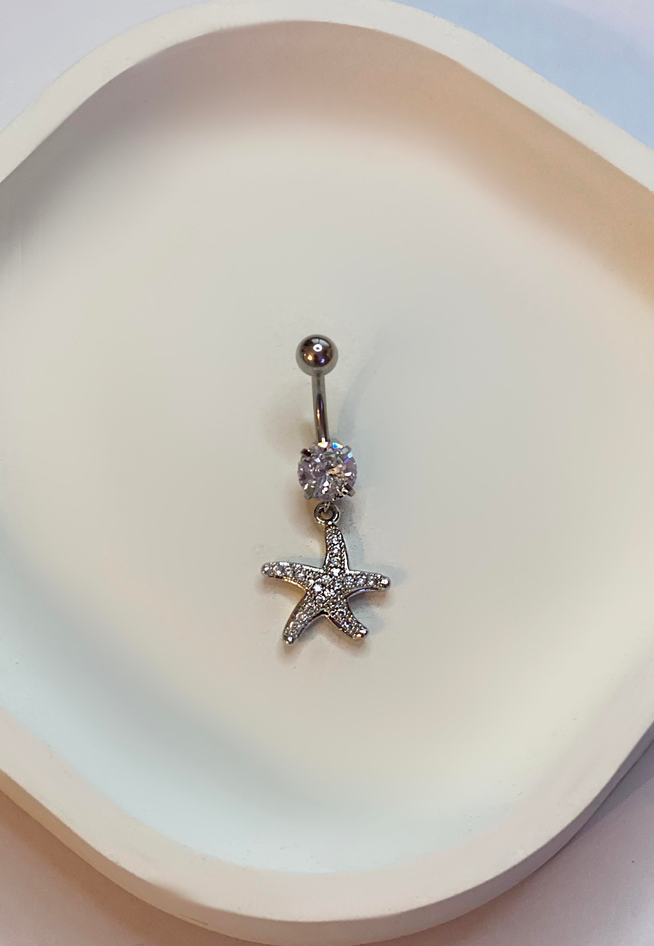 Kadın Deniz Yıldızı Model Çelik Piercing