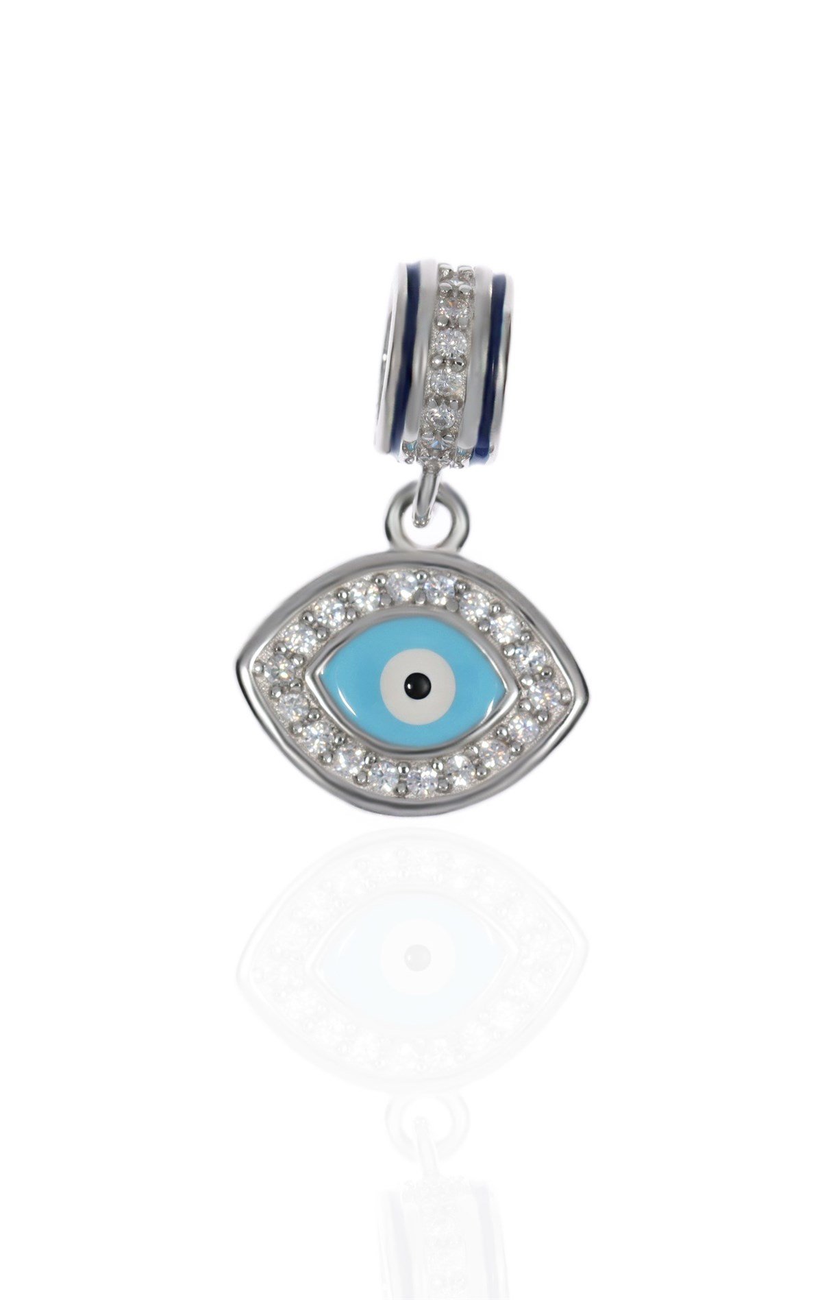Kadın Göz Model Gümüş Charm