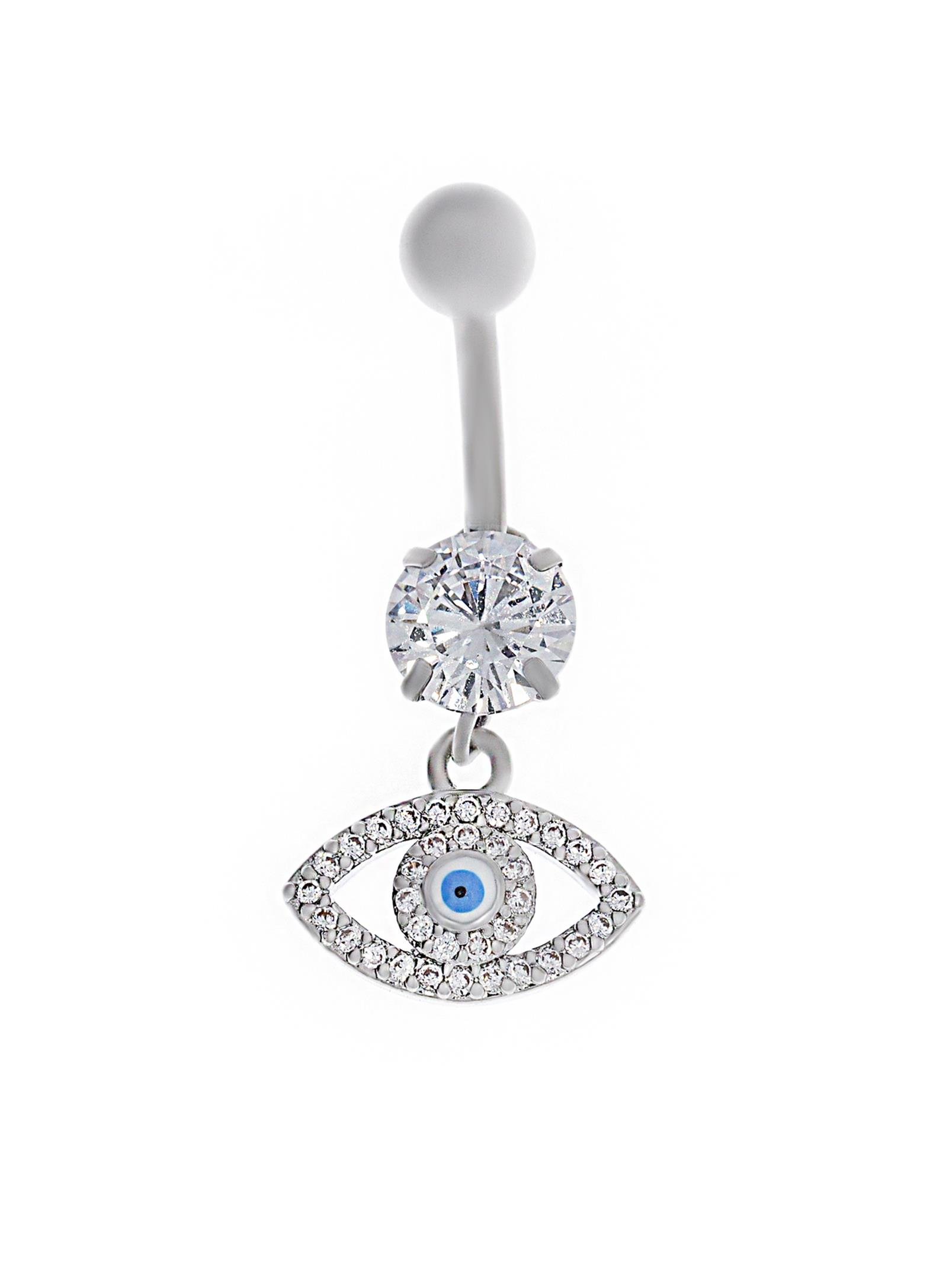Kadın Göz Model Sallantılı Çelik Piercing 