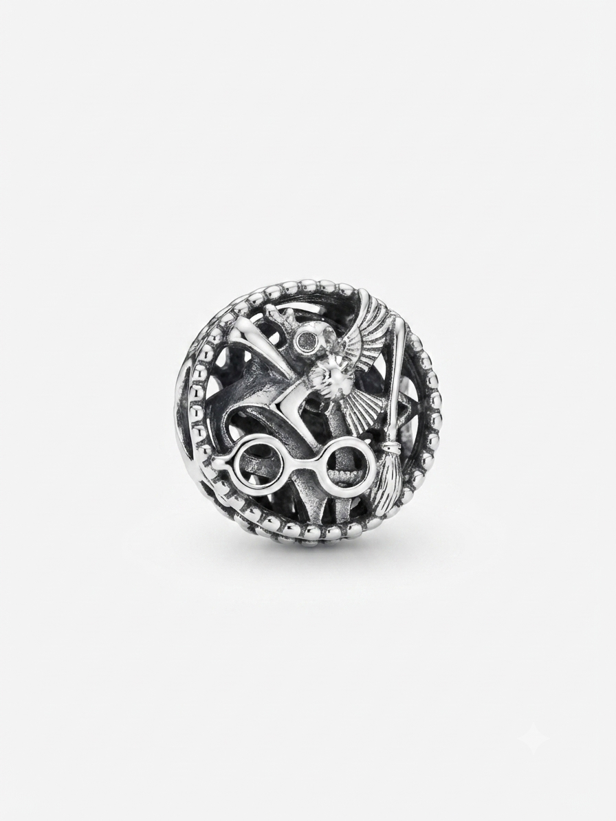 Kadın Gümüş Bileklik Uyumlu Harry Potter Model Charm