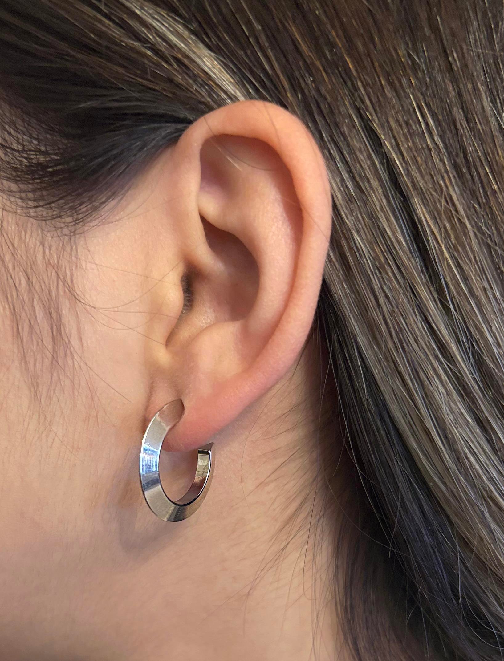 Kadın Halka Model Çelik Küpe 