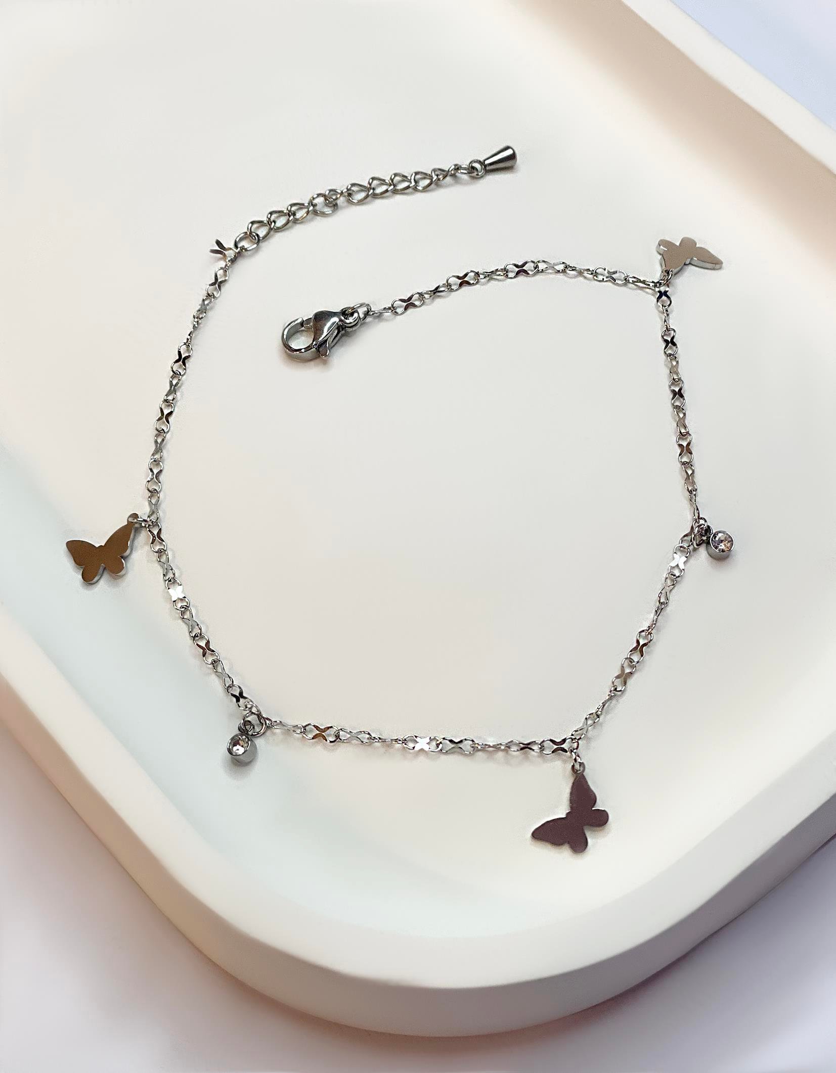 Kadın Kelebekler Model Çelik Halhal