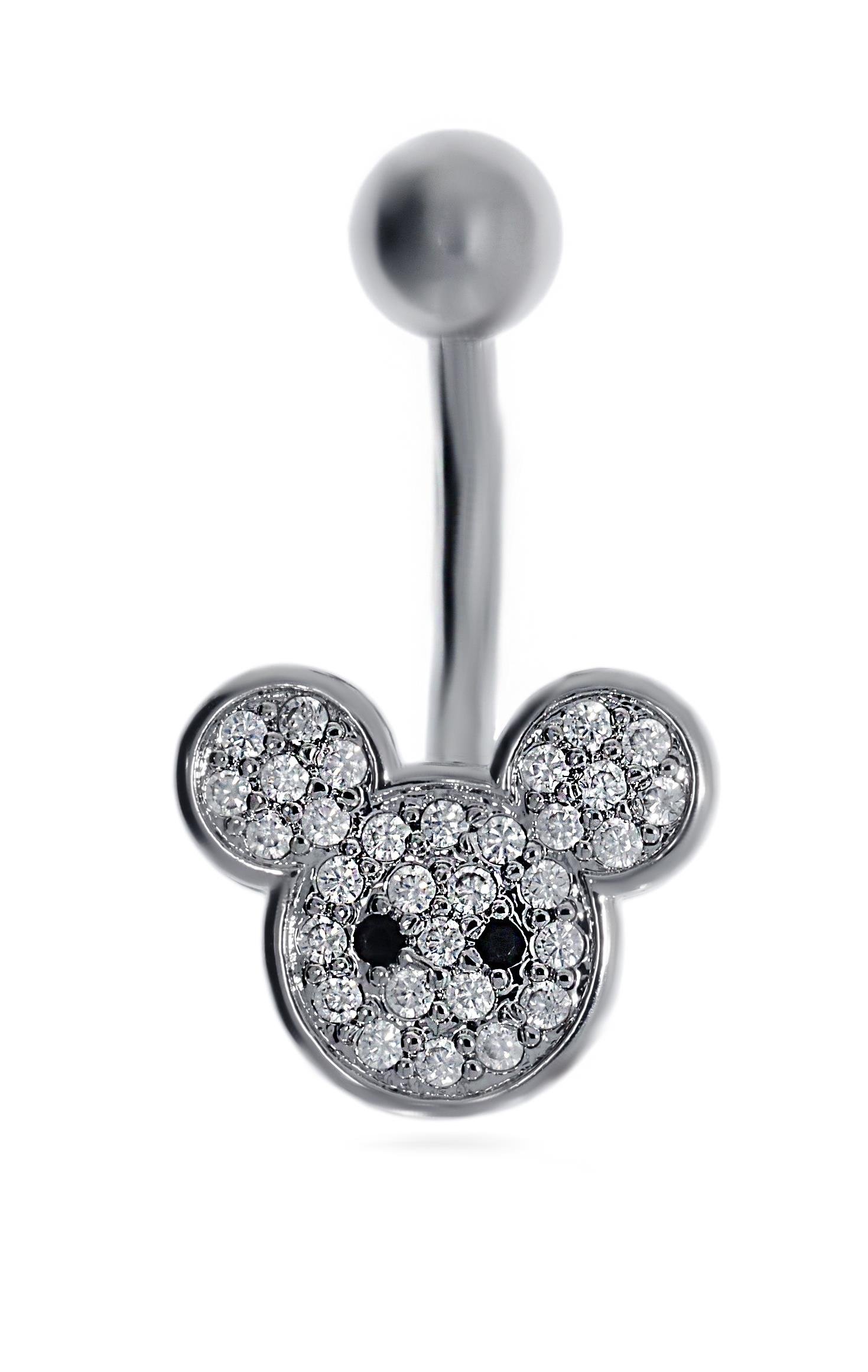 Kadın Mickey Model Çelik Piercing