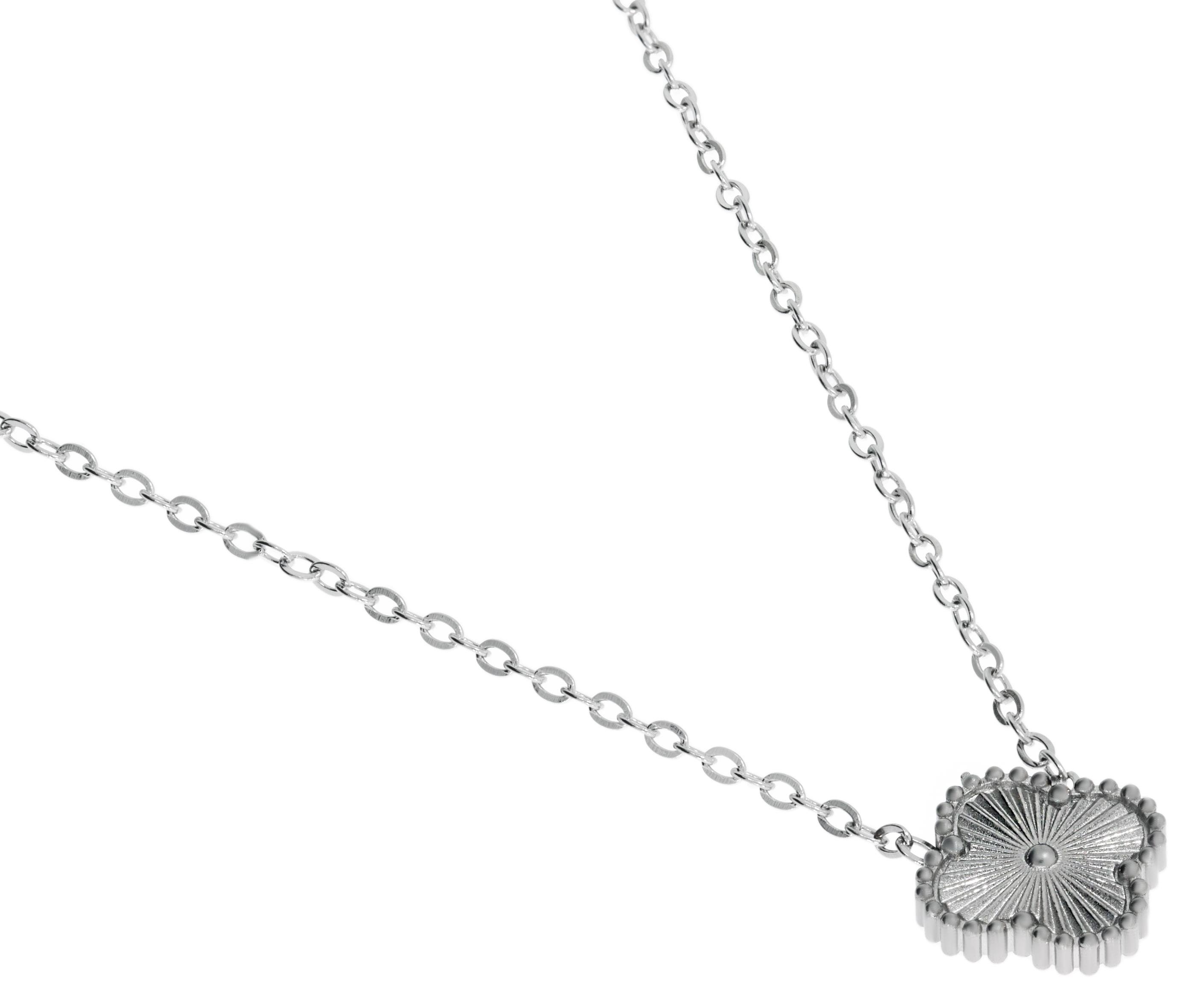 Kadın Minimal Yonca Model Çelik Kolye