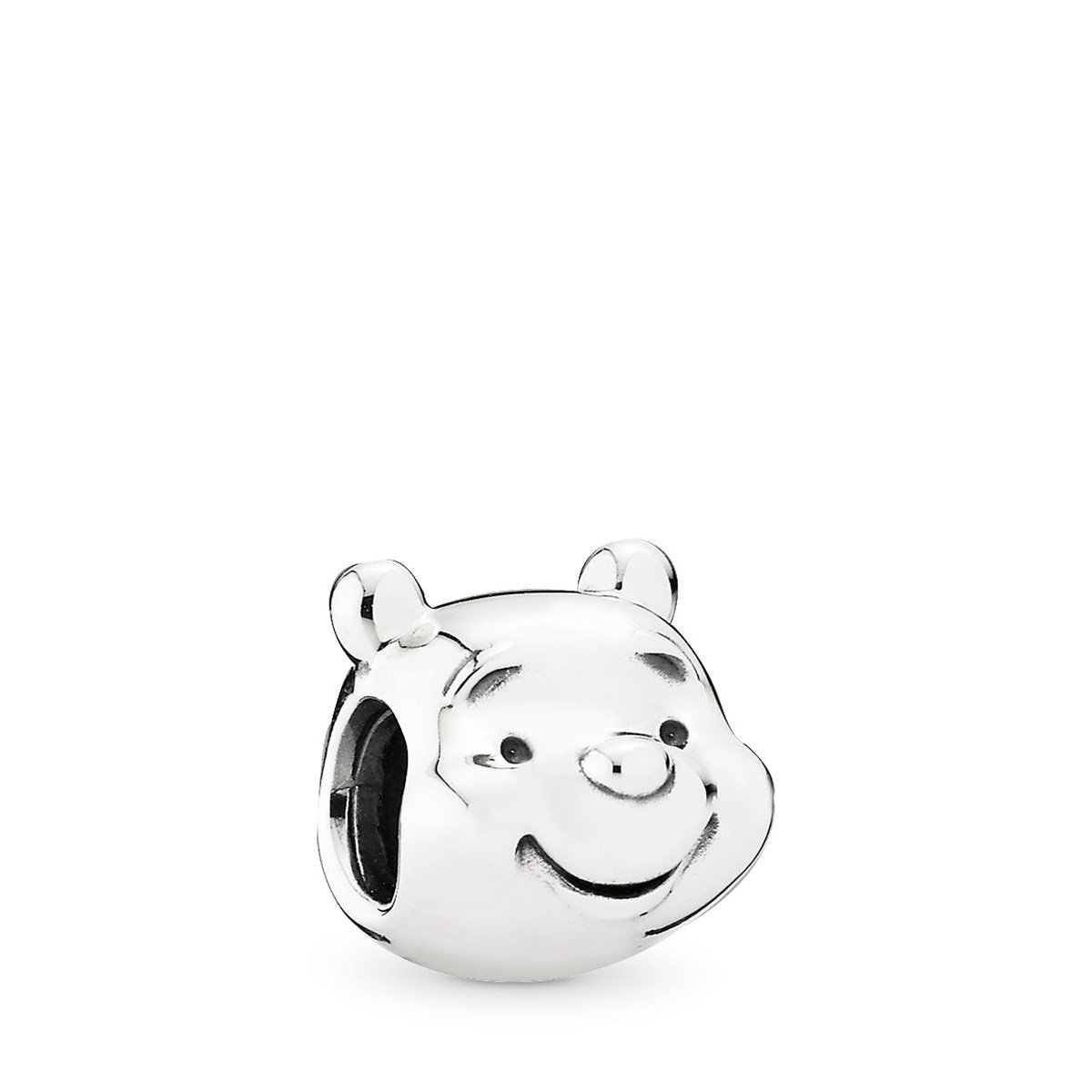 Kadın Winnie The Pooh Portre Model Gümüş Charm