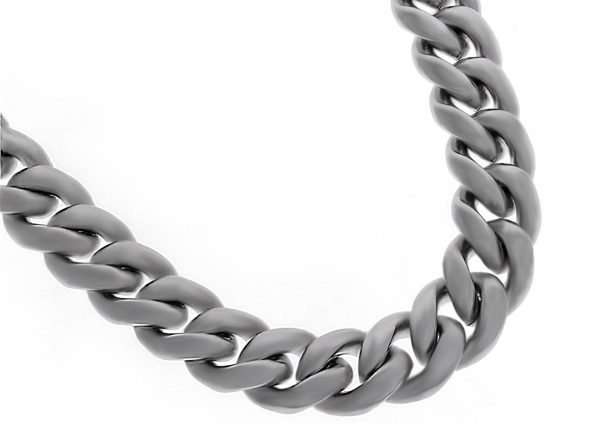 Unisex 10 mm Panzer Çelik Kolye