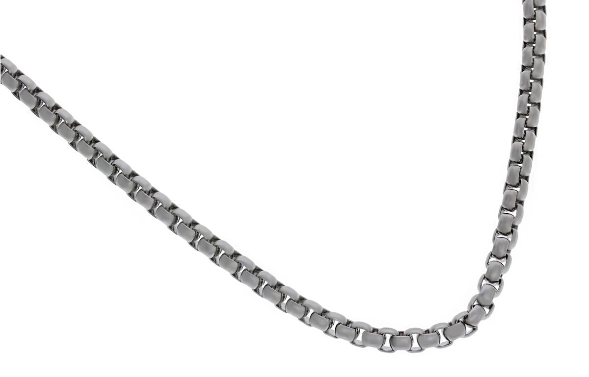 Unisex 2 mm Çelik Kolye