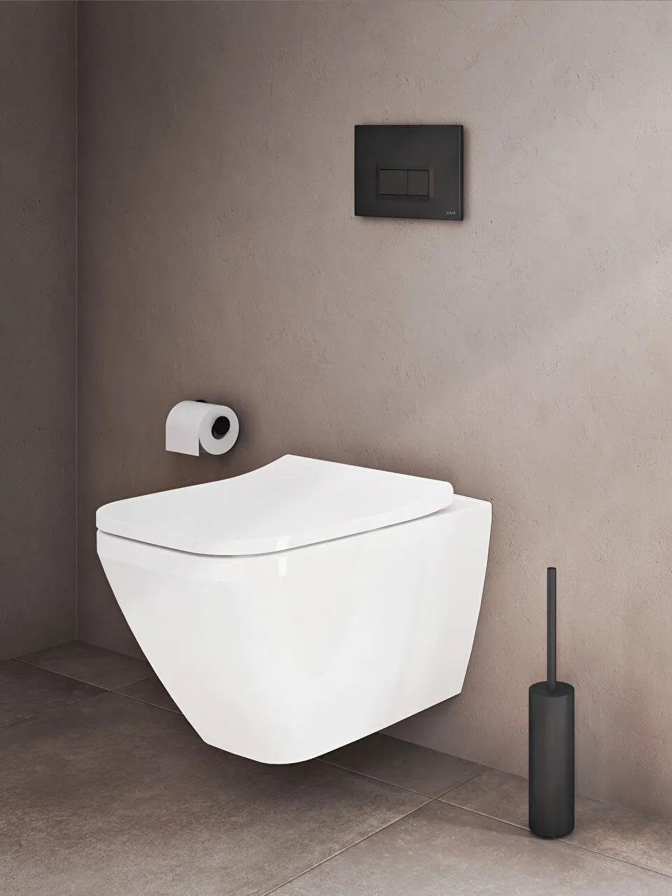  Integra Square Asma Klozet Rim-ex, Gizli Montajlı, 55 cm Taharet Borulu, Taharet  Borusu Girişi Sıva Altı Uygulamalı, Beyaz  7082L003-0090
