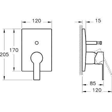 Artema Flo S Ankastre Banyo Bataryası Altın ( Sıva Üstü ) A4221223