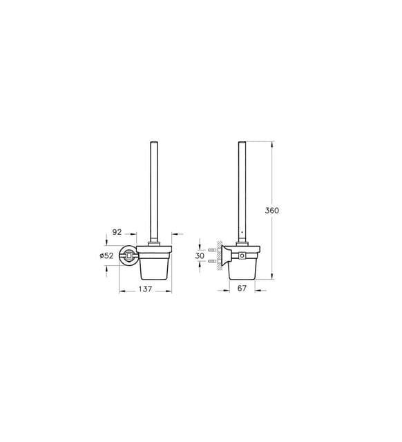 Artema Juno Classsic Tuvalet Fırçalığı Krom A44424