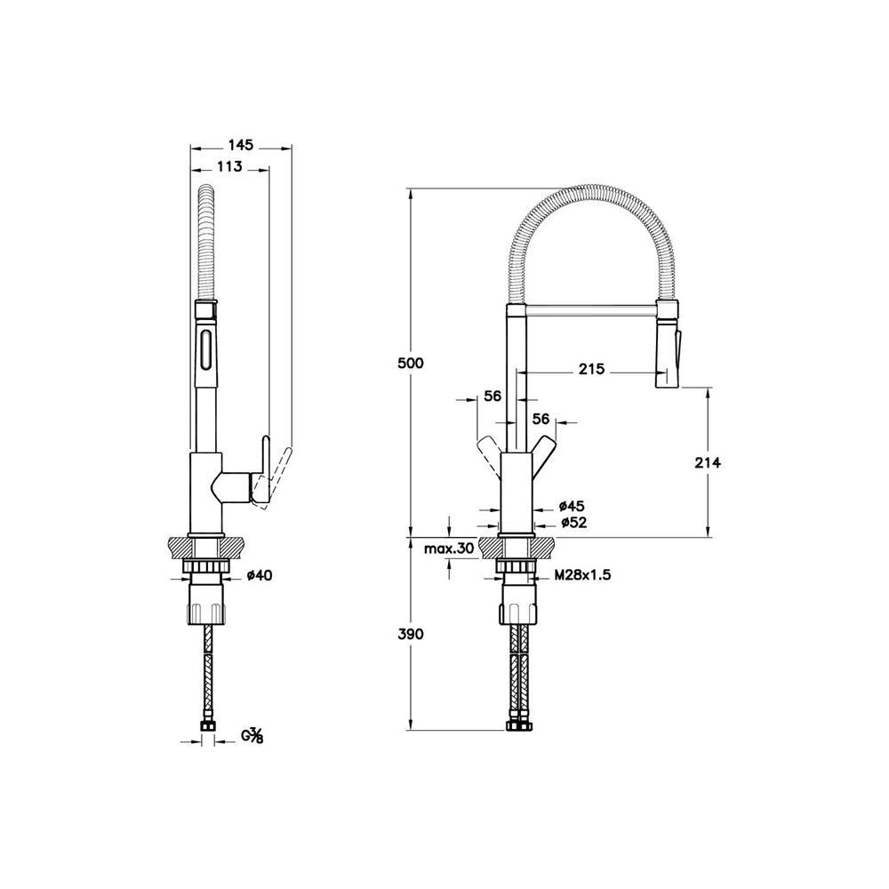 Artema Maestro Pro Eviye Bataryası Krom A42152