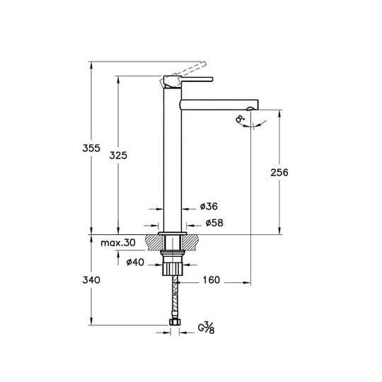 Artema Origin Lavabo Bataryası (çanak) Krom A42558