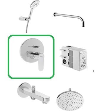 Artema Root Round Ankastre Banyo Bataryası Krom A42727