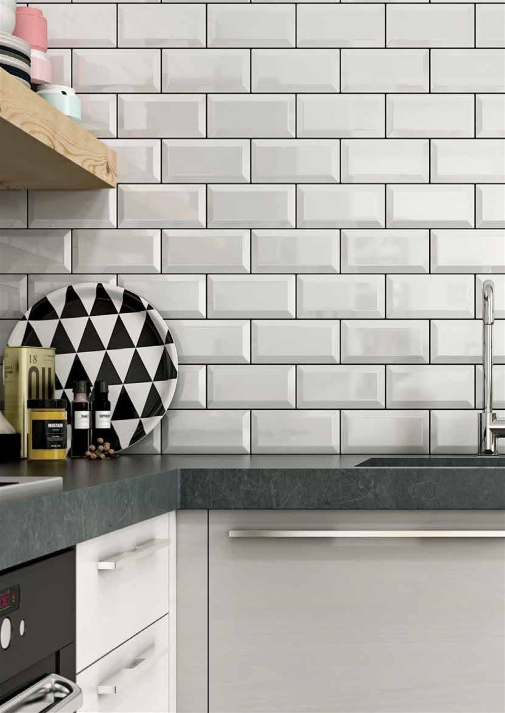 Bien 10x20 Metro Parlak Beyaz Duvar Seramiği