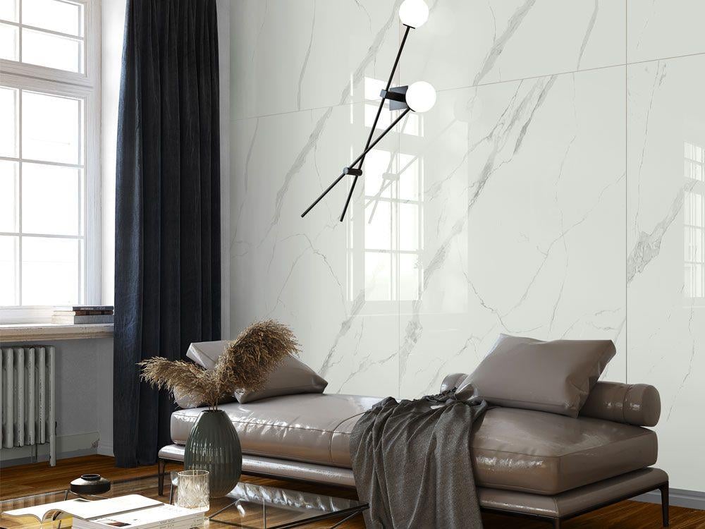 Bien 120x180 Statuario Goya Parlak Yer ve Duvar Seramiği