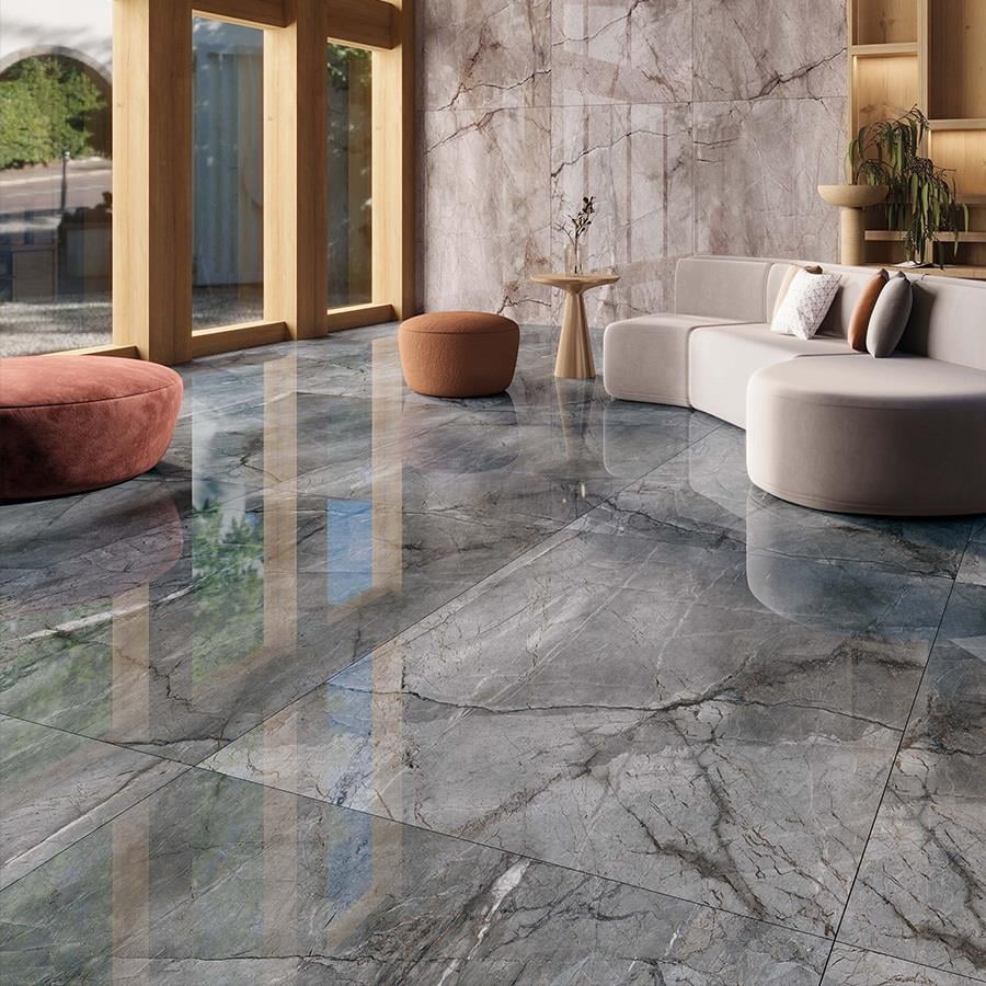 Bien 60x120 Root Silver Parlak Yer ve Duvar Seramiği