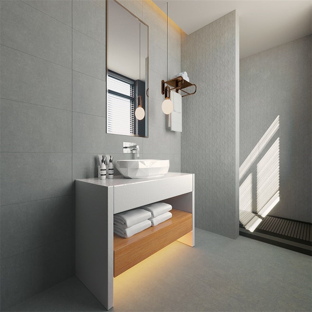 Bien Pera Açık Gri 30x90 cm Duvar Seramiği (1 kutu=1.08 m² fiyatı)