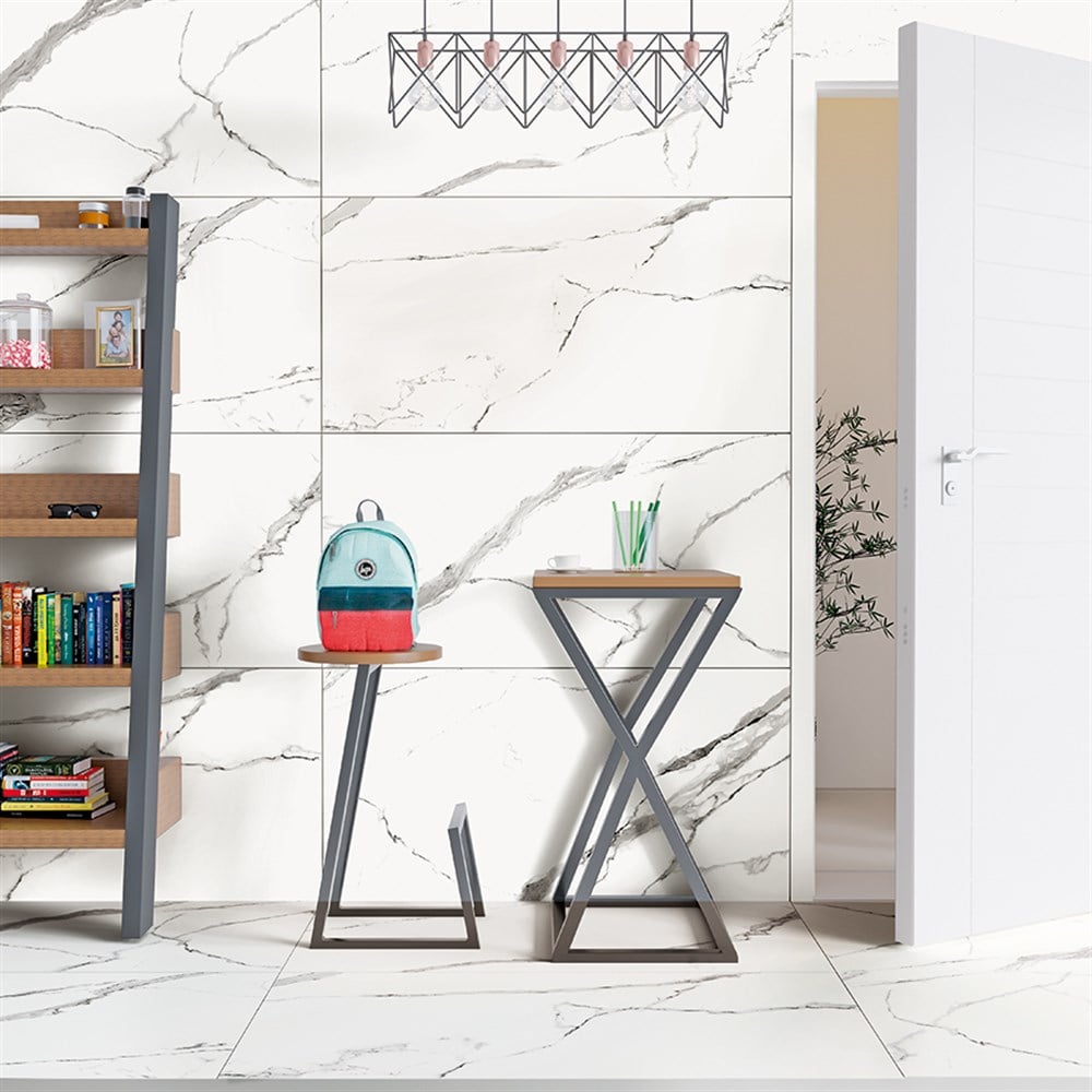 Bien Statuario Goya 60x120 Mat Yer ve Duvar Seramiği (1 kutu=1.44 m² fiyatı)