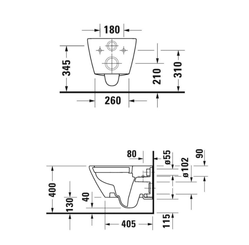 Duravit D-Neo Rimless Asma Klozet Kapak Dahil Özel Kutulu  45773900A1
