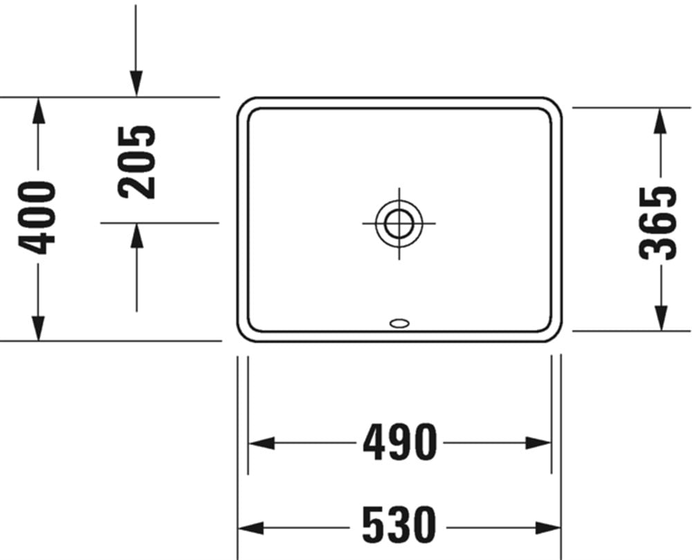 Duravit Starck 3 Tezgah Altı Lavabo 49 cm 0305490000