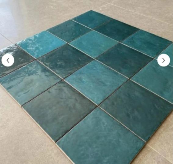Ege Seramik 20x20 Jungle Turkuaz