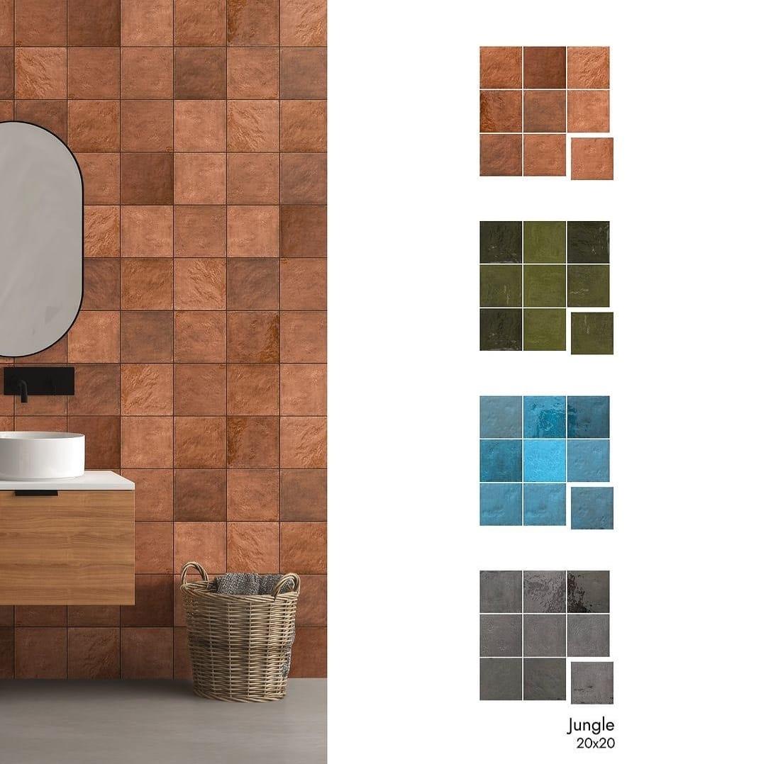 Ege Seramik 20x20 Jungle Yeşil