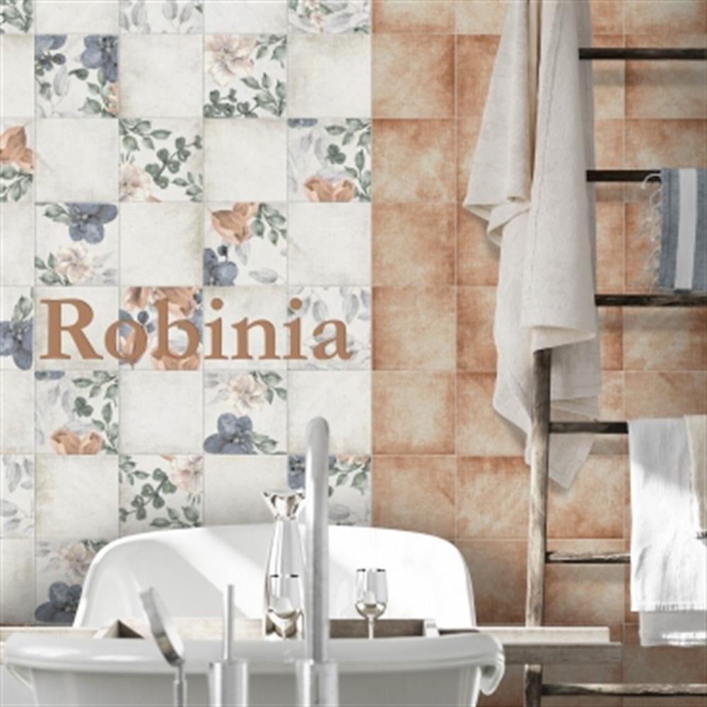 Ege Seramik 20x20 Robinia Flower Dekor Parlak