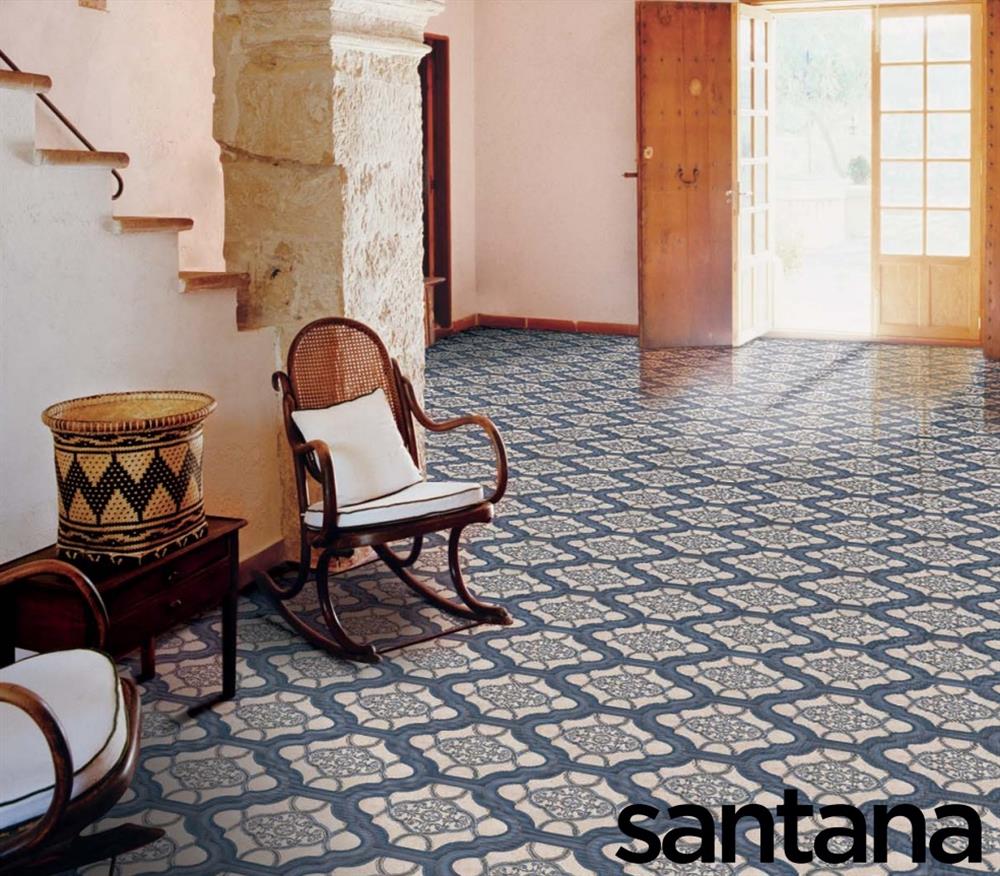 Ege Seramik 30x40 Santana Mavi / Bej Mat