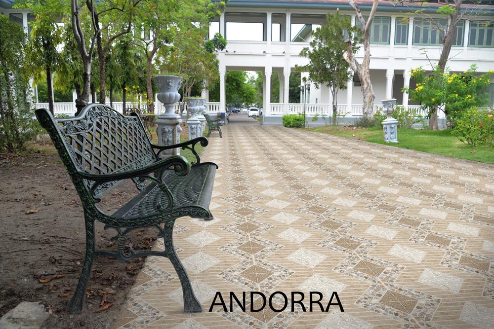 Ege Seramik 45x45 Andorra Kahve Mix Mat
