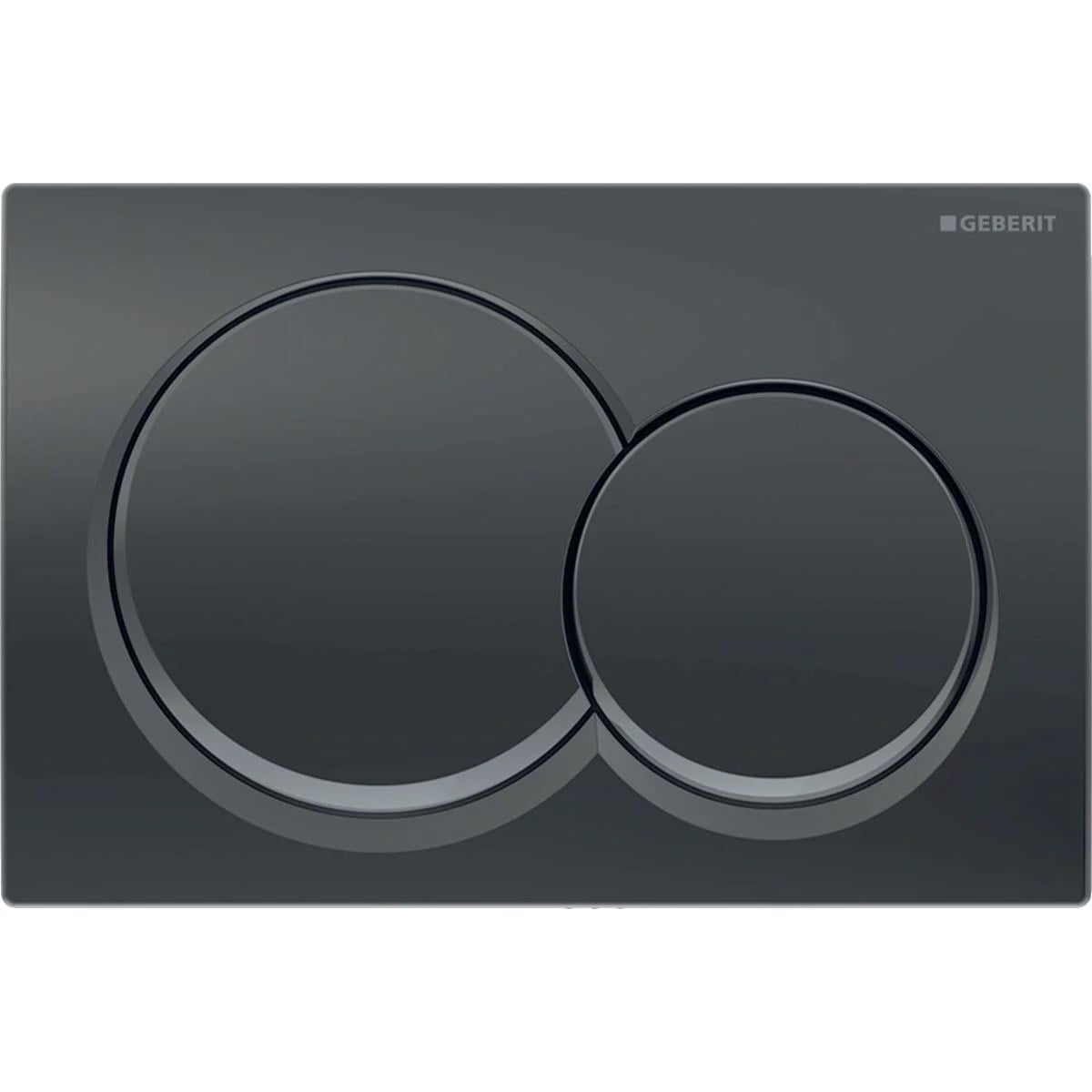 Geberit Alpha01 Yuvarlak, Siyah Krom 115.035.QC.1