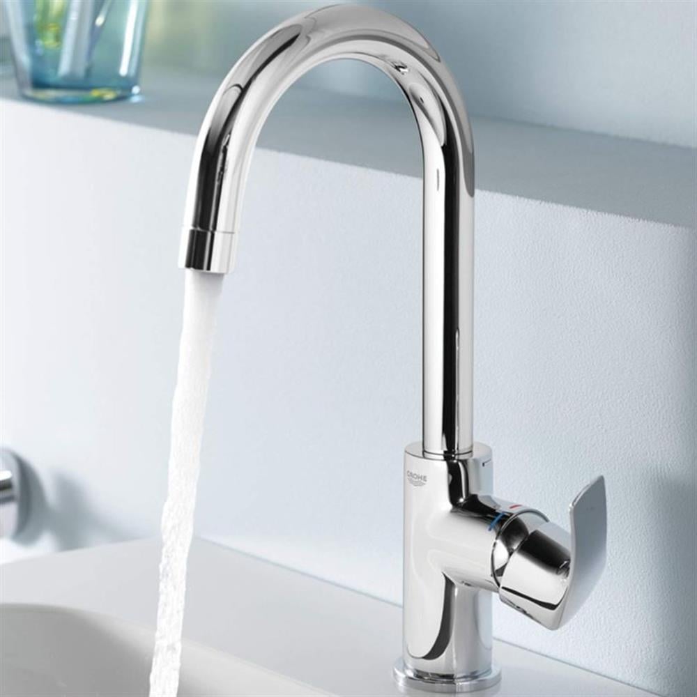 Grohe BauCurve Yüksek Lavabo Bataryası Sifon Kumandalı Krom 23090000