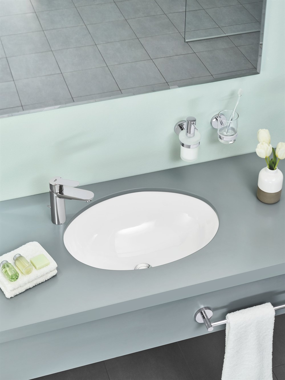 Grohe BauEdge Lavabo Bataryası Krom 23758000