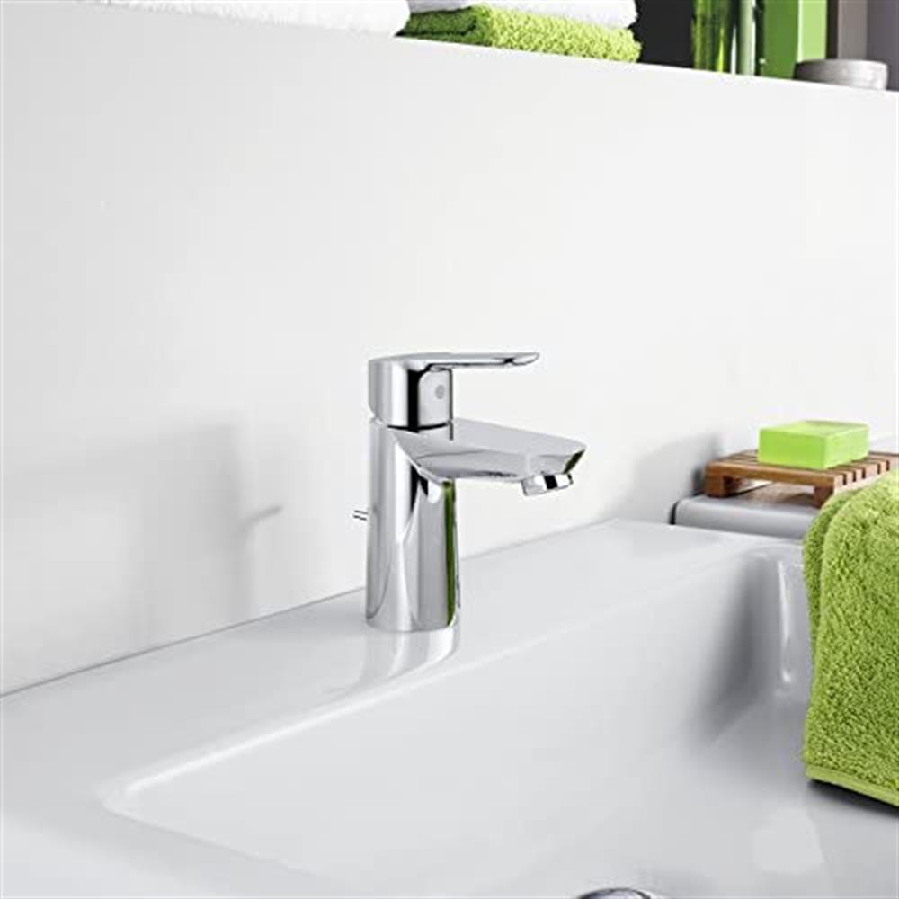 Grohe BauEdge Lavabo Bataryası Sifon Kumandalı Krom 23328000