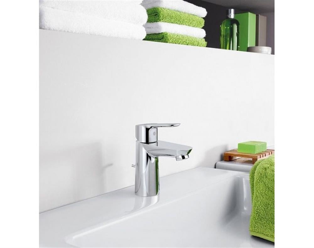 Grohe BauEdge Lavabo Bataryası Sifon Kumandalı S Boy Krom 23328001